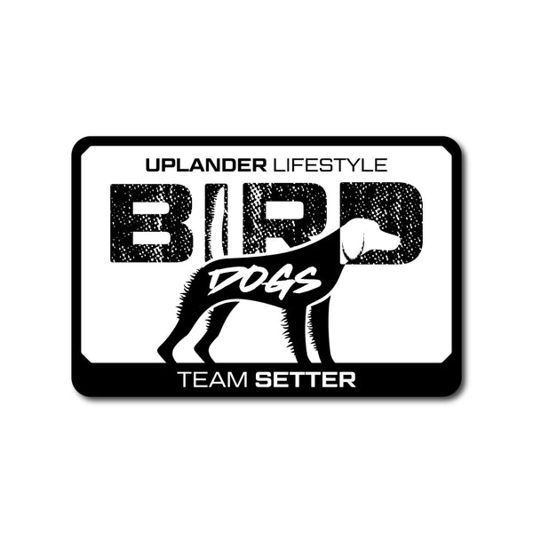 'SETTER' BIRD DOG STICKER
