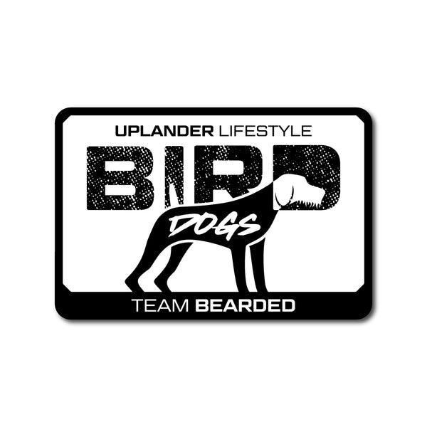'BEARDED' BIRD DOG STICKER
