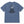 A blue crewneck t-shirt shown from the back, featuring a large graphic print of two barrels with steam and the text 'Give 'Em BOTH BARRELS' in black and white.